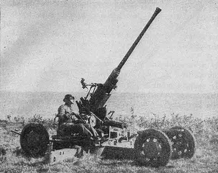 40 mm lvautomatkanon m/36. Källa: SoldI Art (1942).